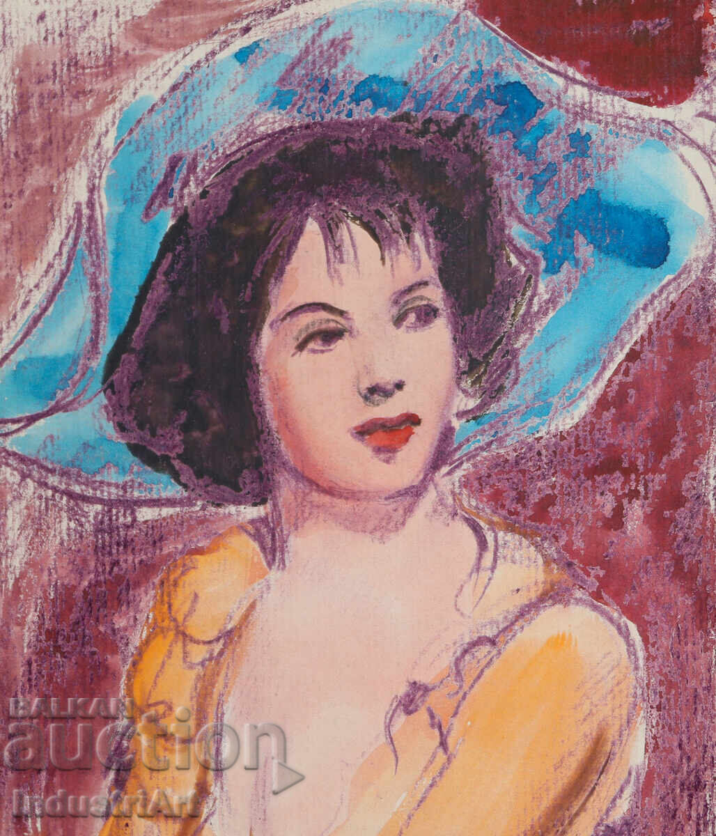 Tablou tehnică mixtă portret feminin Tablou tehnică mixtă portret feminin