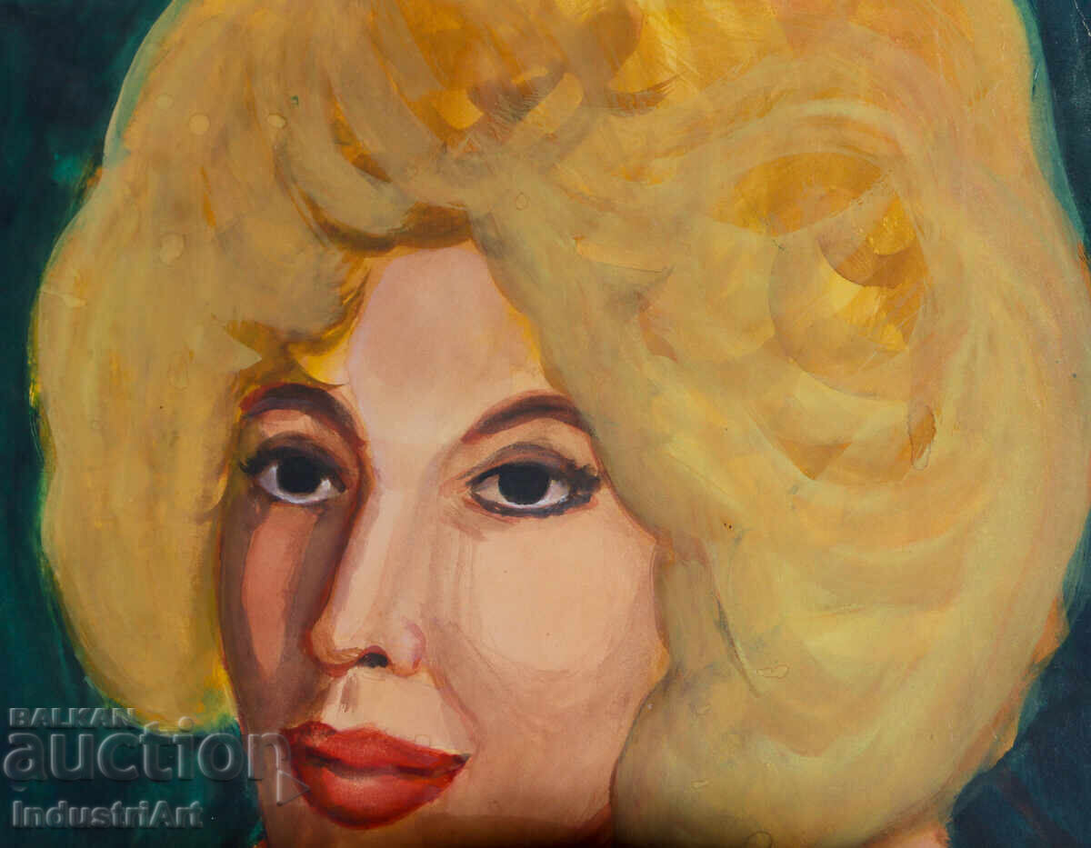 Delivery of Beautiful watercolor painting, female portrait