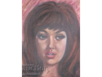 Desen frumos pastel portret feminin