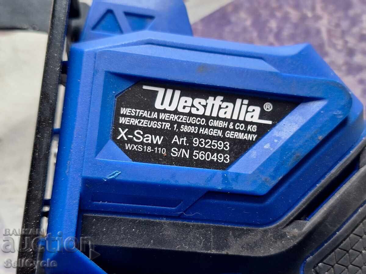 ✅ CORDLESS CHAINSAW/CUTTER WESTFALIA 18V ❗ with price 20.00 BGN | € 10.23 ✅ CORDLESS CHAINSAW/CUTTER WESTFALIA 18V ❗ with price 20.00 BGN | € 10.23
