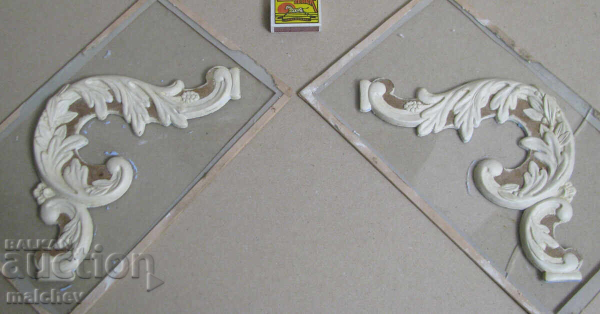 Ornamental Corner Pieces for Furniture, Left and Right - Models, Excellent - 6 Ornamental Corner Pieces for Furniture, Left and Right - Models, Excellent - 6