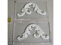 Ornamental Corner Pieces for Furniture, Left and Right - Models, Excellent