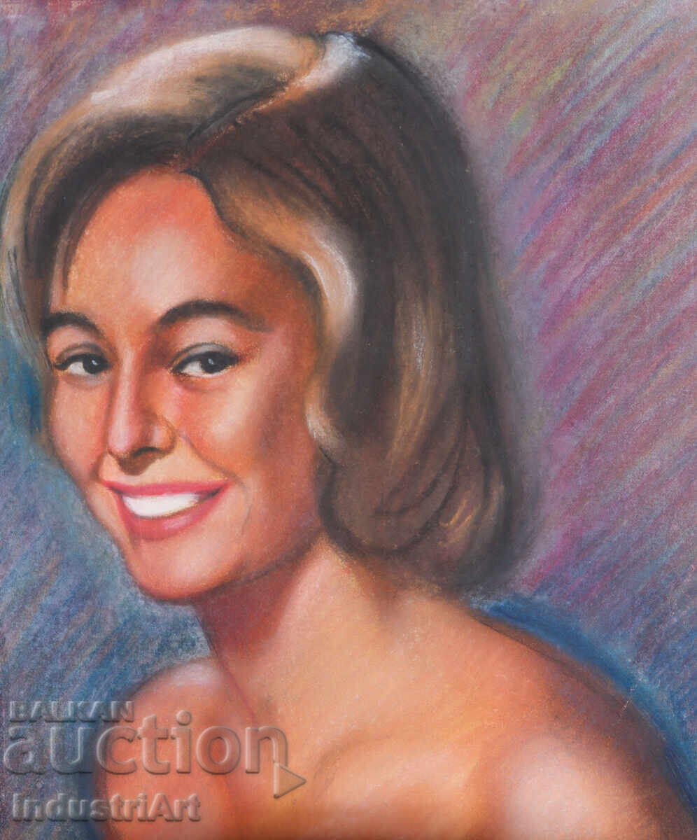 Desen frumos pastel portret feminin
