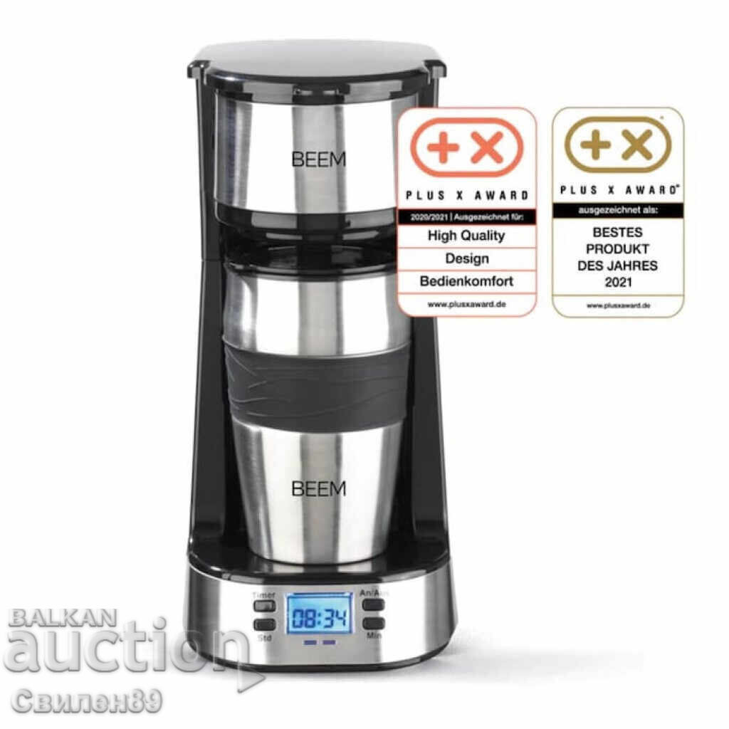 Auction  Programmable BEEM Coffee Maker, Thermo 2 Go, with built-in