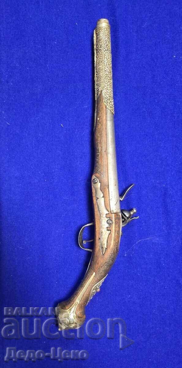 Silver Flintlock Pistol - 5
