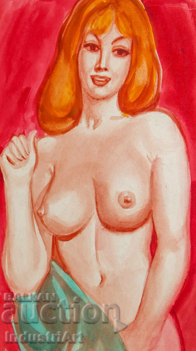 Δημοπρασία Ερωτική εικόνα γυναικείου πορτρέτου γυμνό σώμα