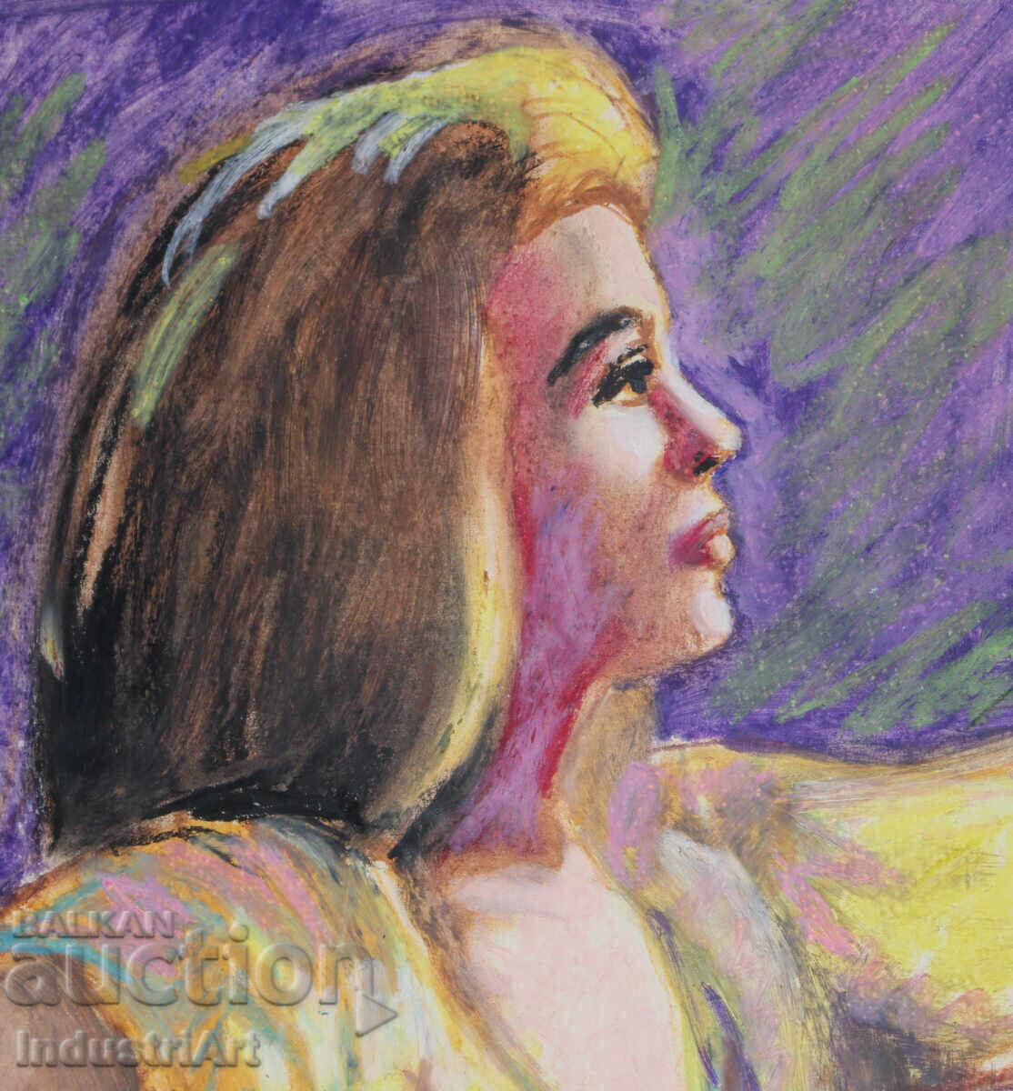 Delivery of Beautiful pastel drawing of a female portrait