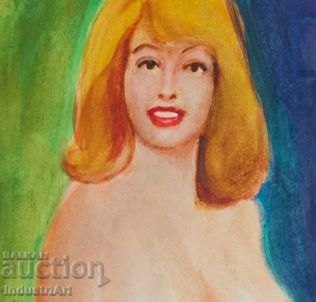 Delivery of Erotic painting female portrait nude body