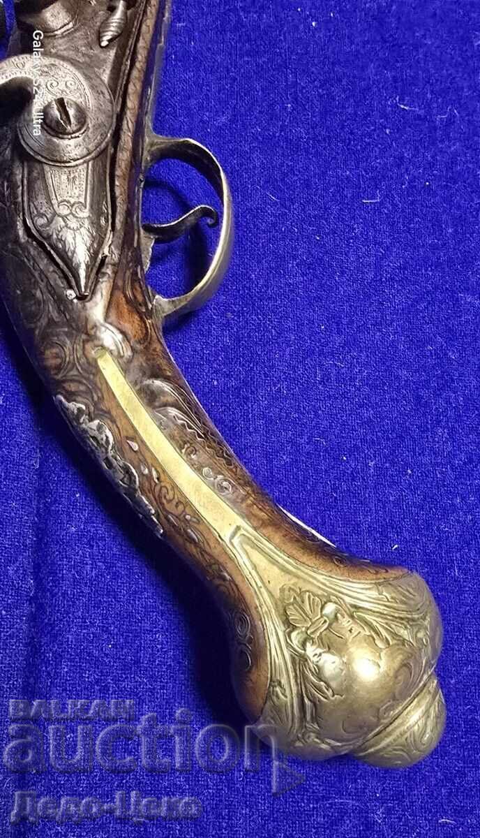 Pistol cu cremene secolul 18-19 - 6