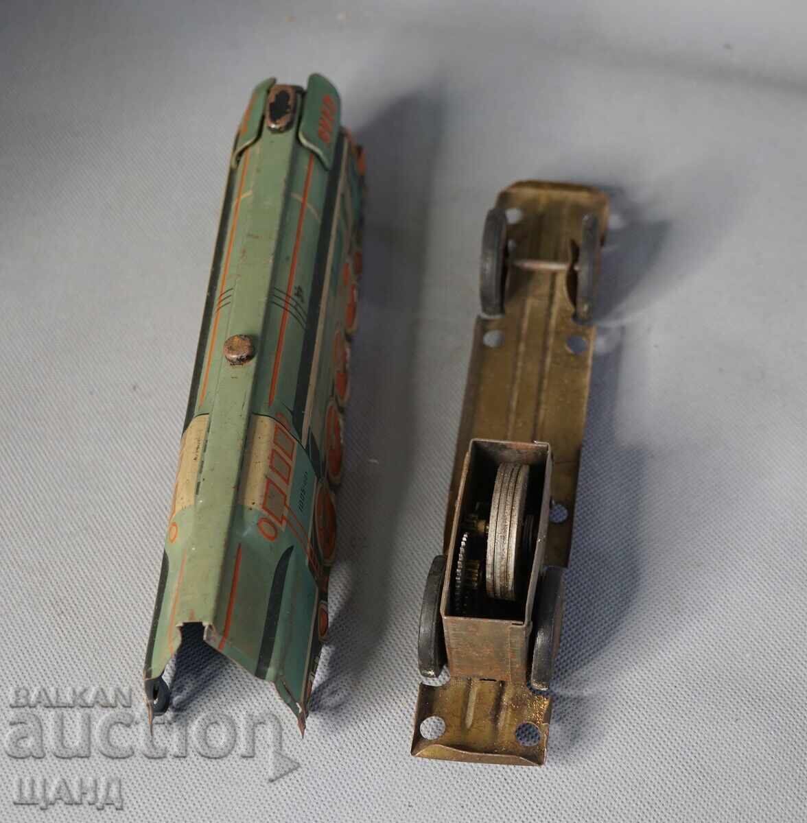 Old Czech metal toy model train locomotive - 5