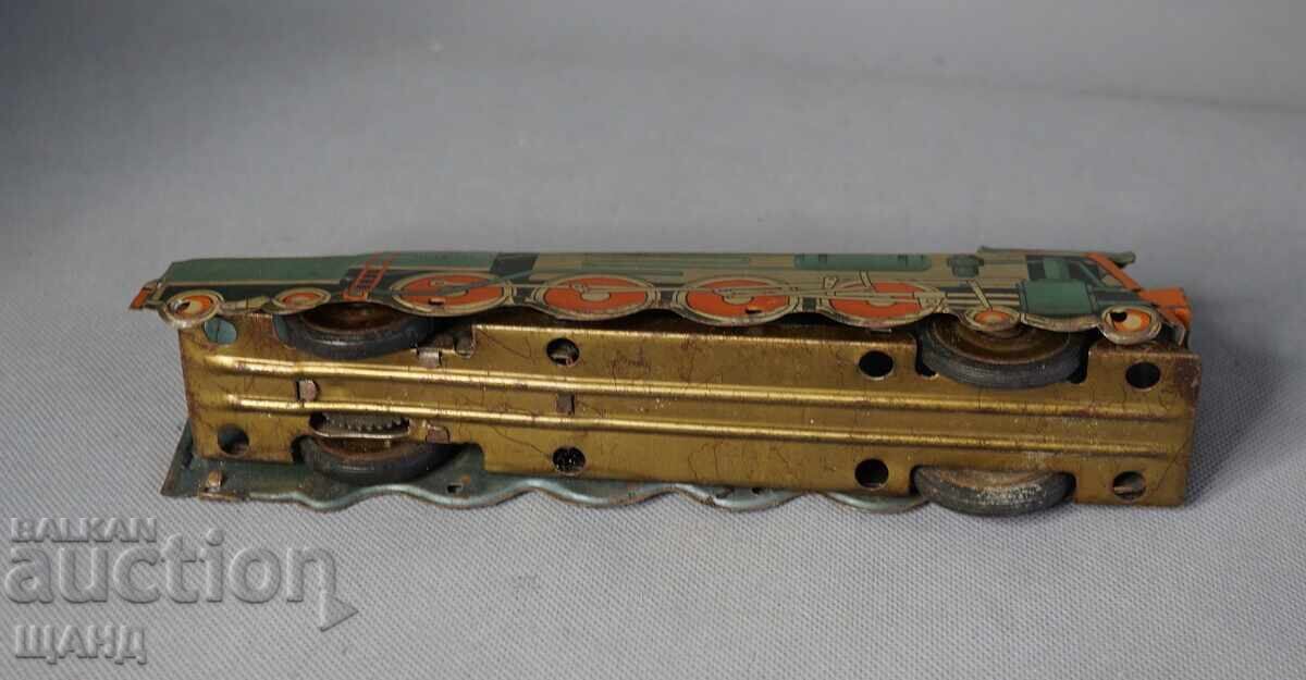 Old Czech metal toy model train locomotive - 6