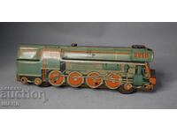 Old Czech metal toy model train locomotive