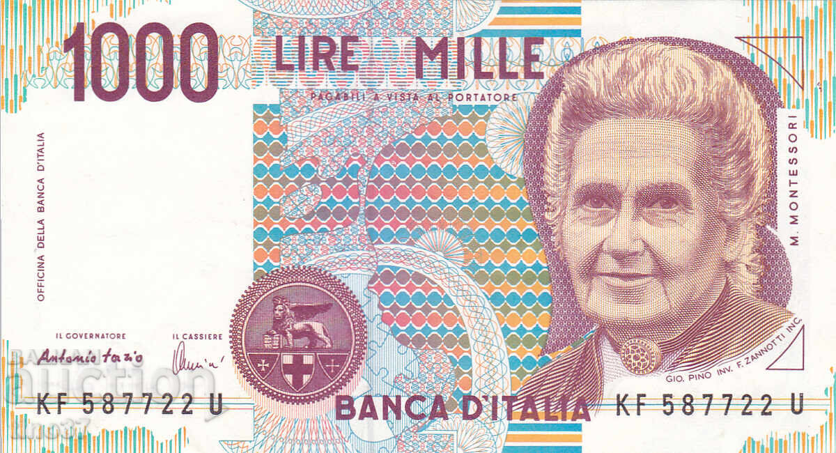 tino37 - ITALY - 1000 LIRE - 1990 - XF with price 1.70 BGN | € 0.87