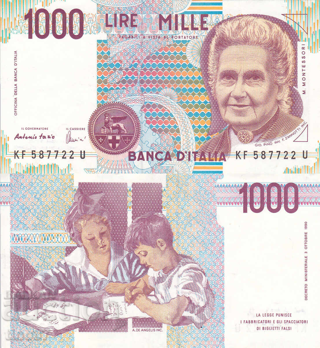 tino37 - ITALY - 1000 LIRE - 1990 - XF