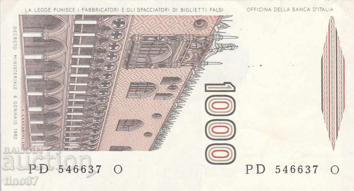 Licitație tino37- ITALIA - 1000 LIRE - 1982 - XF