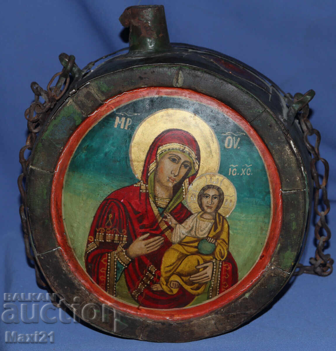 Bucolică veche pictată, iconă - 5