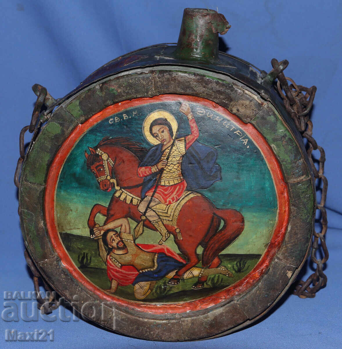 Bucolică veche pictată, iconă