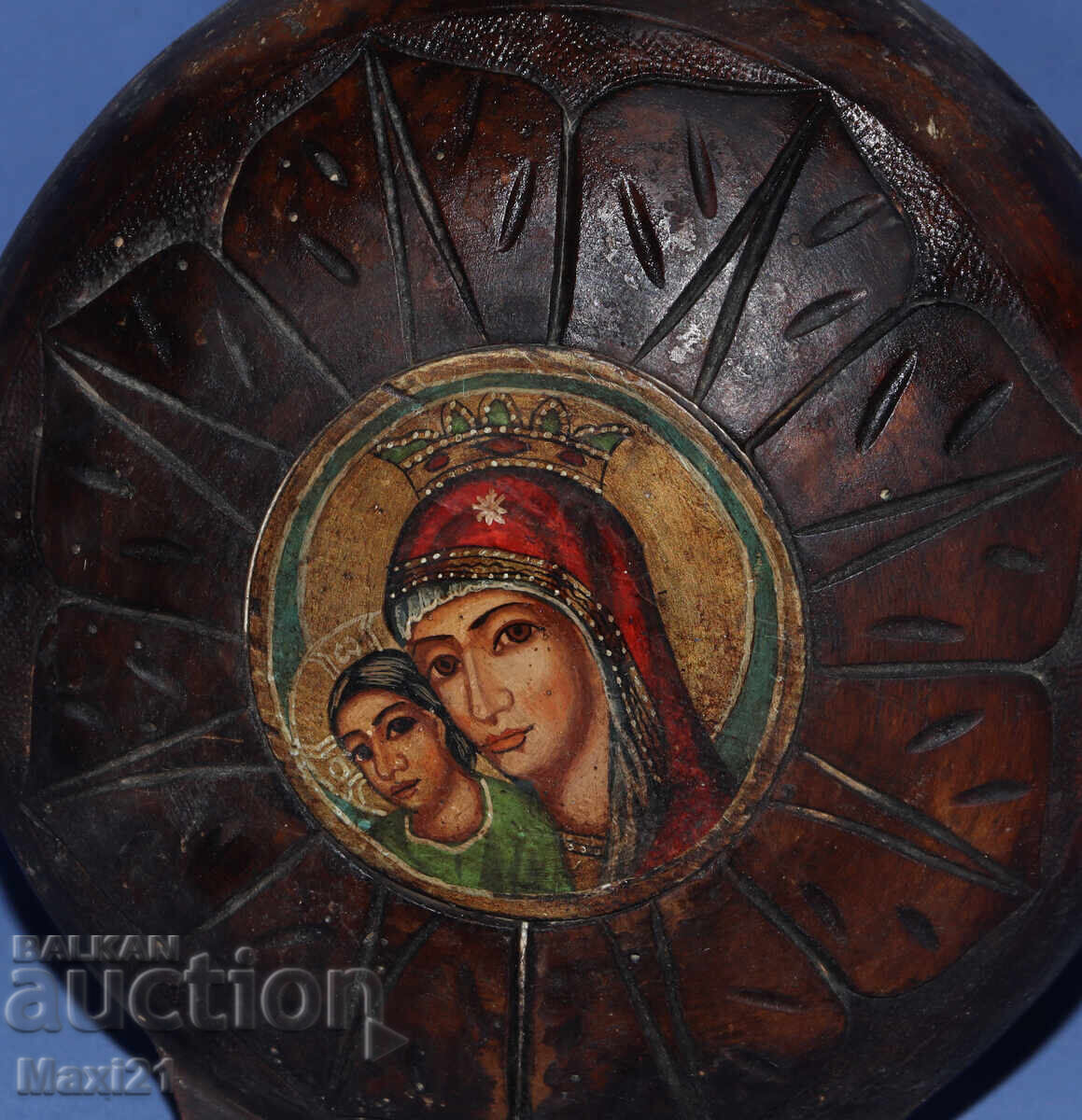 Licitație Bucolică veche pictată, iconă