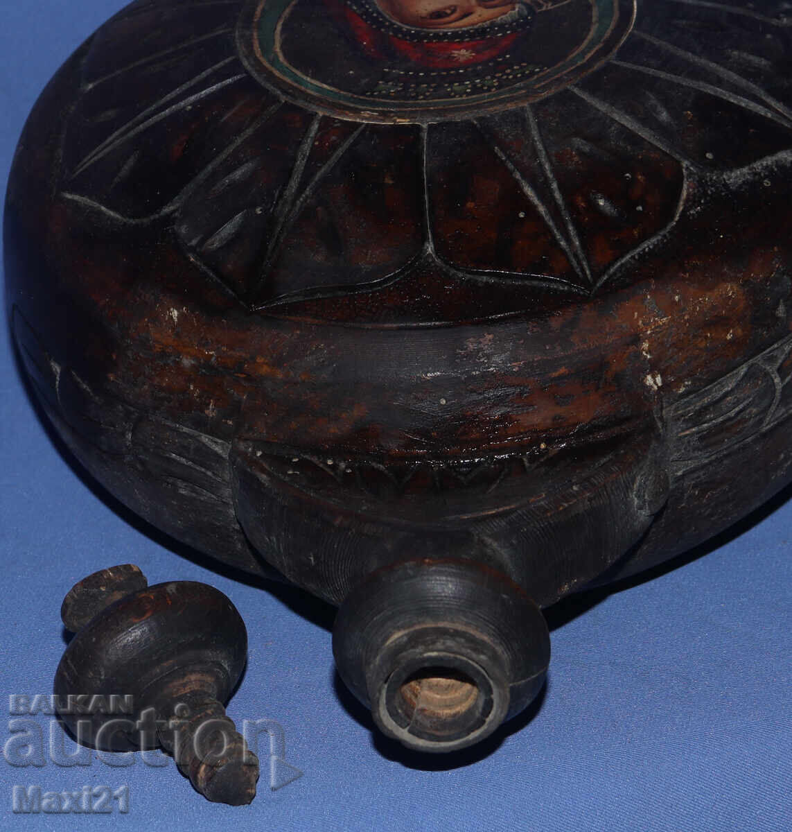 Bucolică veche pictată, iconă - 7