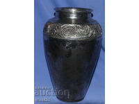 Винтидж посребрена ваза за цветя