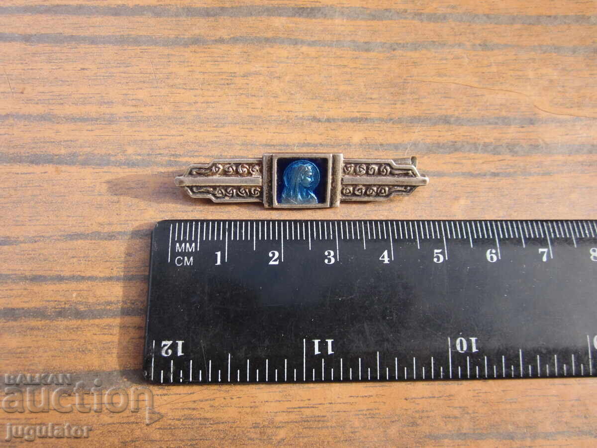 Βασίλειο της Βουλγαρίας, καρφίτσα, κόσμημα, εικόνα με σμάλτο της Παναγίας - 6 Βασίλειο της Βουλγαρίας, καρφίτσα, κόσμημα, εικόνα με σμάλτο της Παναγίας - 6