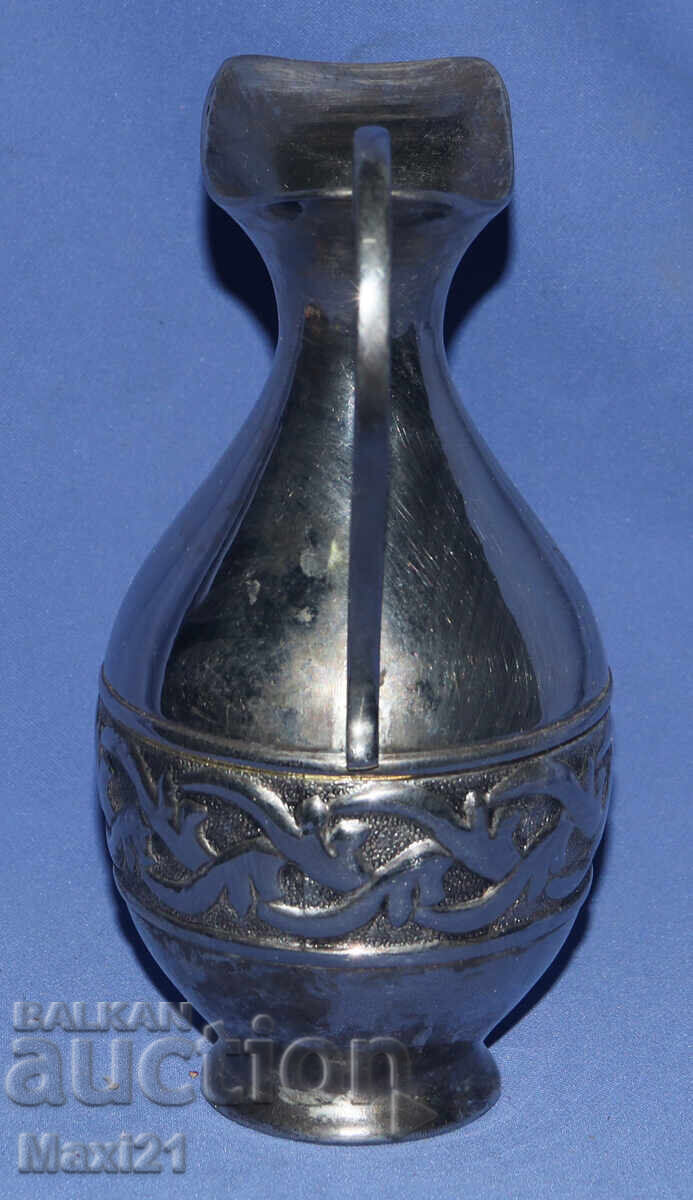 Vintage silver-plated serving pitcher - 5