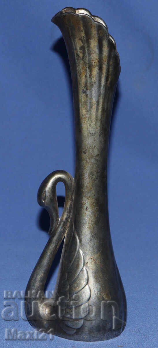 Vintage Silver-Plated Swan Vase by Oneida - 5