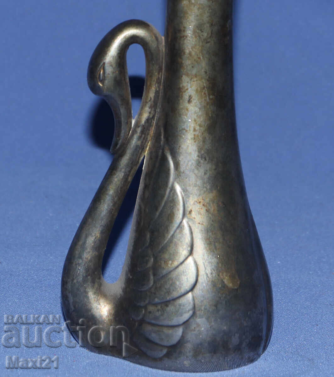 Vintage Silver-Plated Swan Vase by Oneida - 6