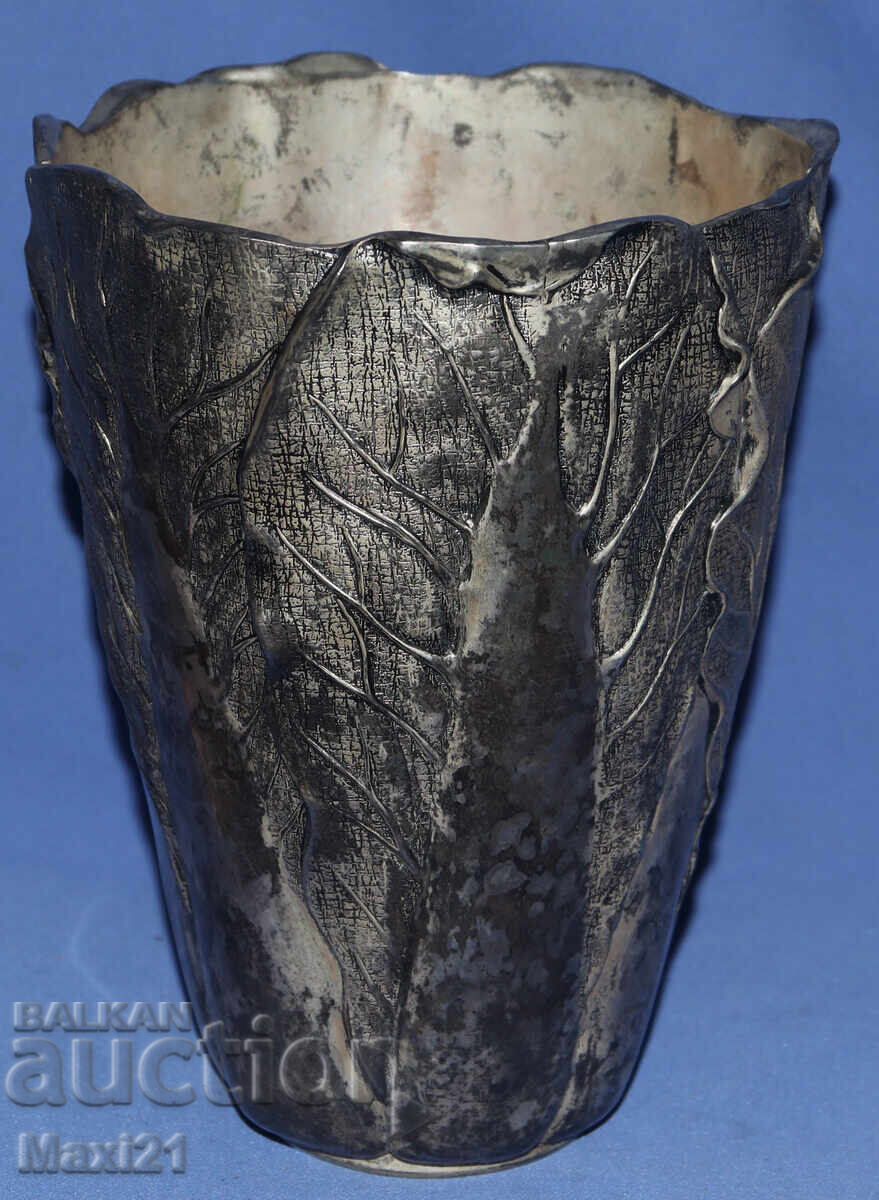 Αντίκα ασημένια βάζο λουλουδιών Veralucino - 5