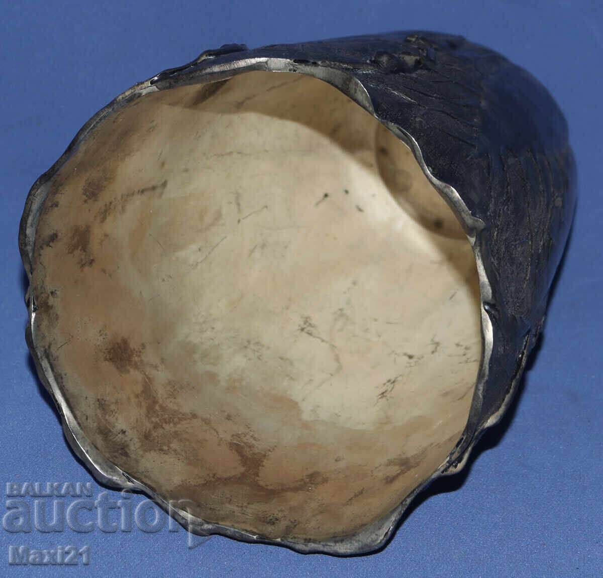 Αντίκα ασημένια βάζο λουλουδιών Veralucino - 6