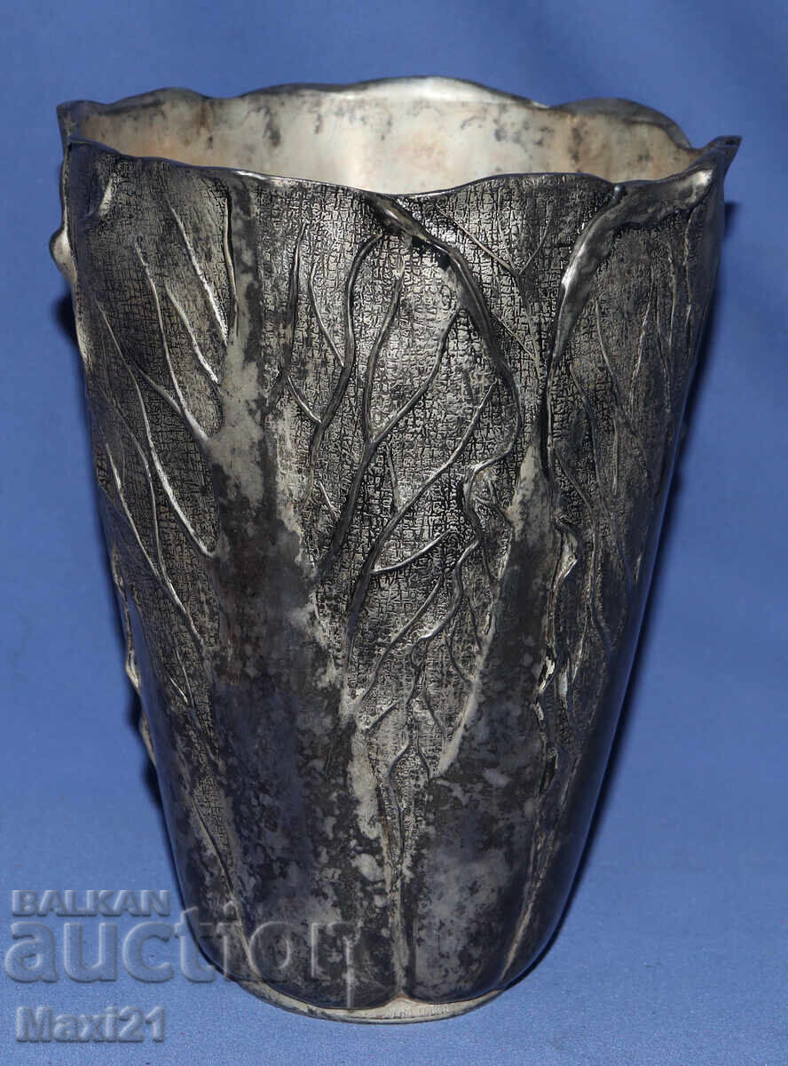 Αντίκα ασημένια βάζο λουλουδιών Veralucino