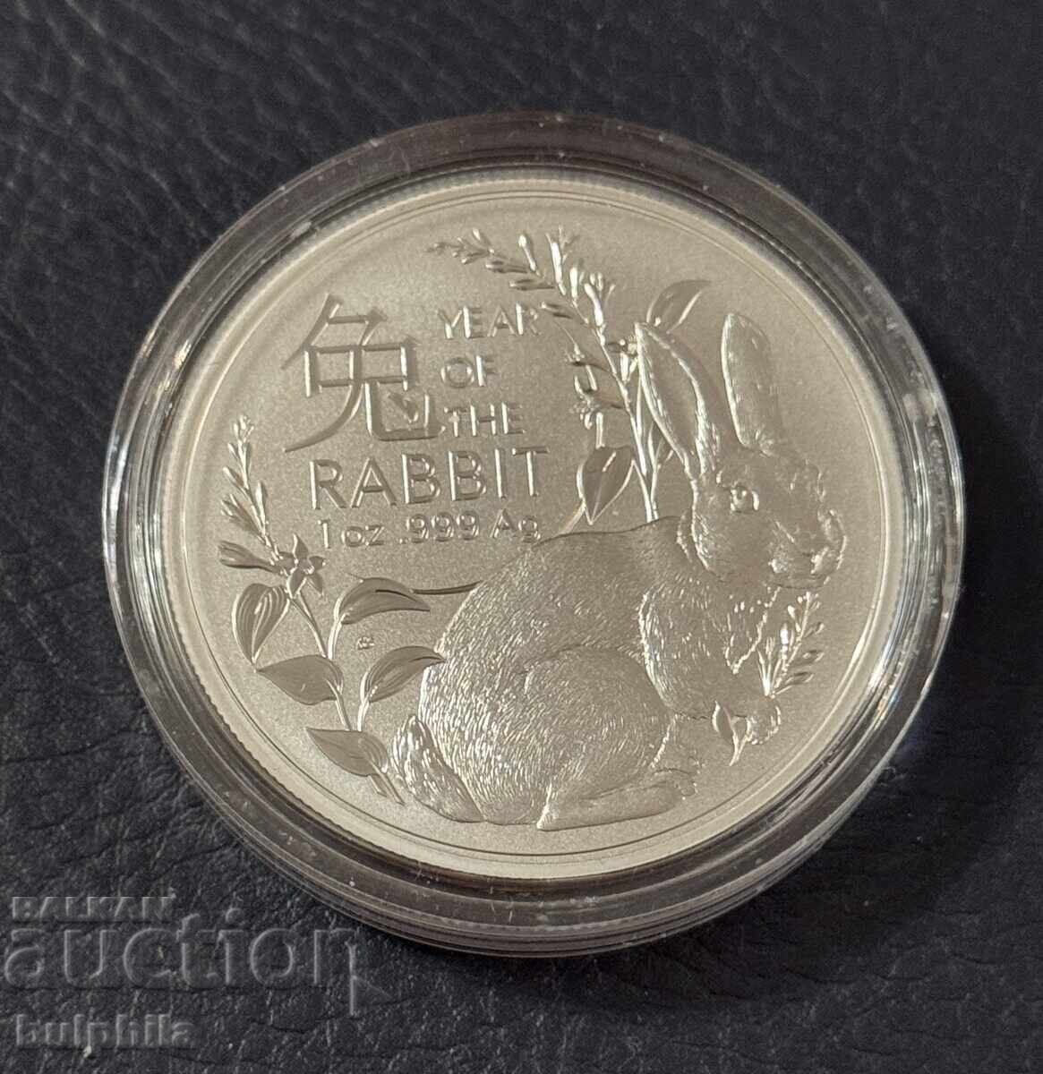 1 oz Silver 2023 RAM Lunar Australia 1 oz Silver 2023 RAM Lunar Australia