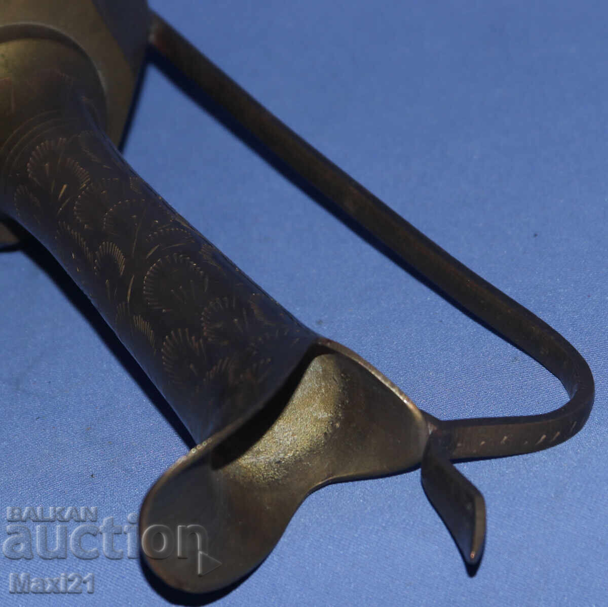 Vintage brass serving pitcher - 6