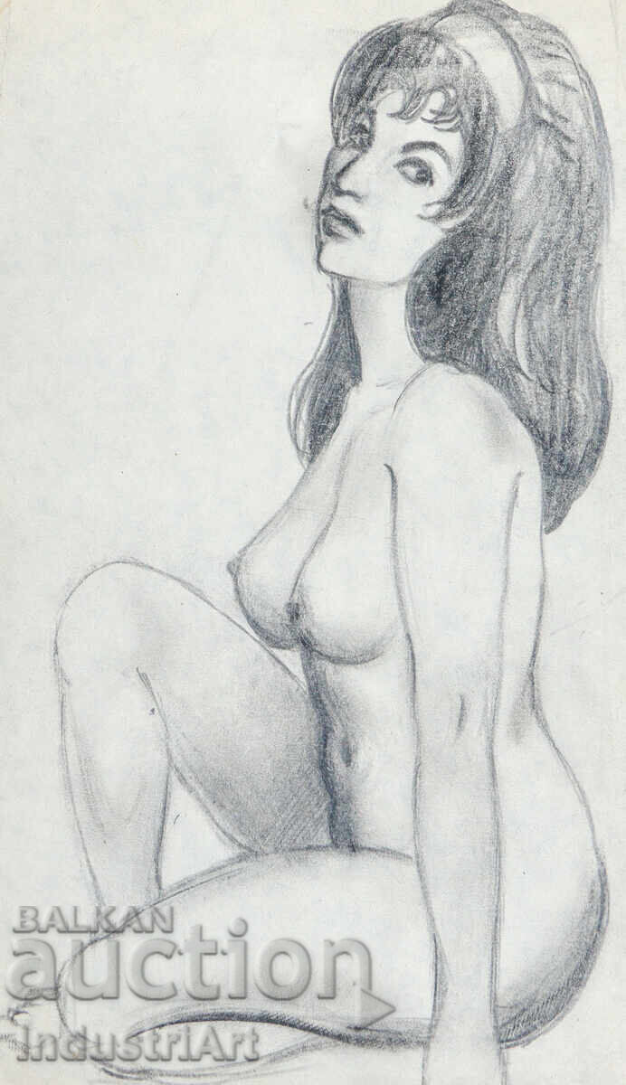 Ερωτικό σχέδιο μολυβιού γυναικείο πορτρέτο γυμνό σώμα Ερωτικό σχέδιο μολυβιού γυναικείο πορτρέτο γυμνό σώμα