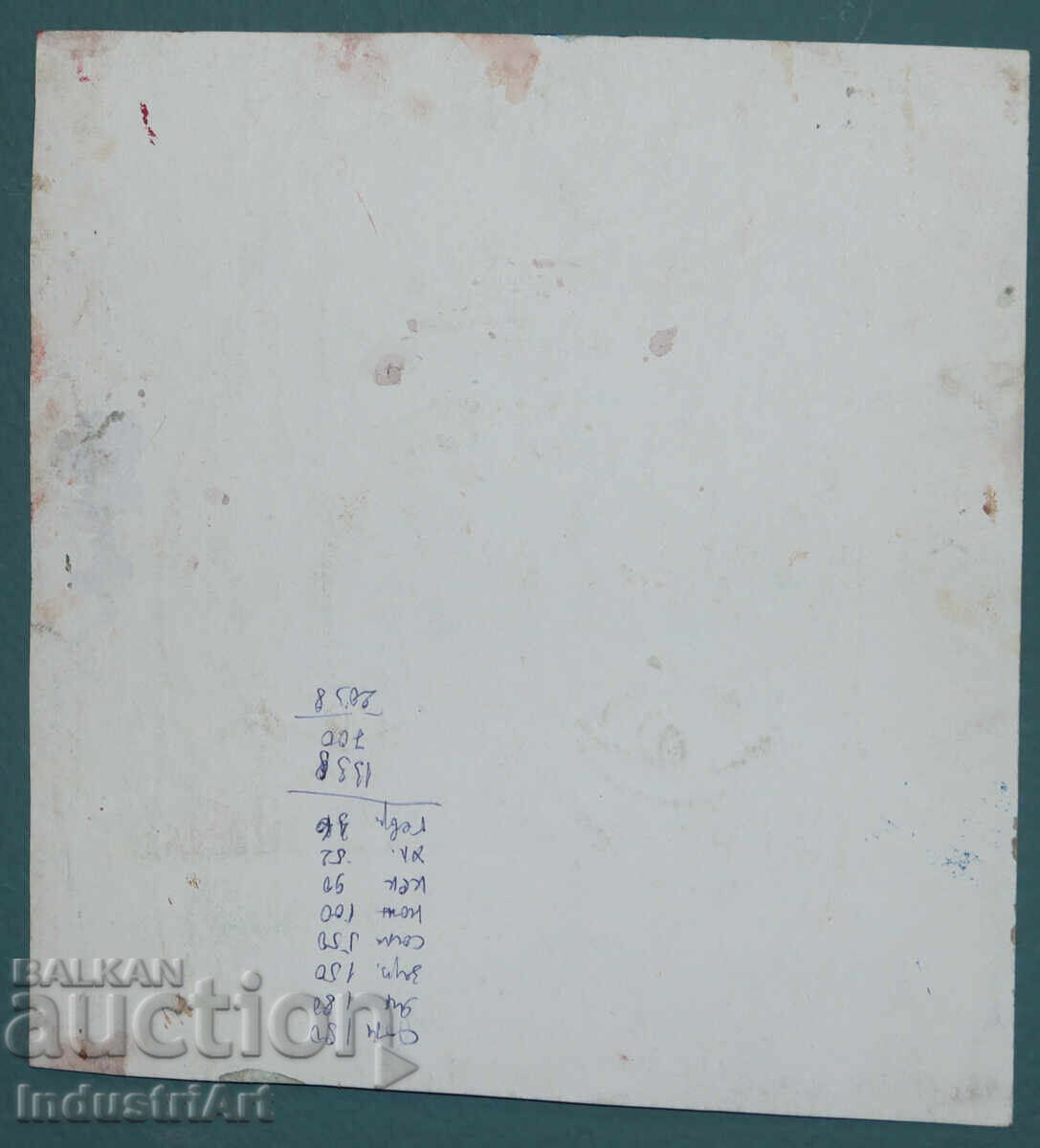 Frumoasă pictură mică acuarelă portret feminin - 6