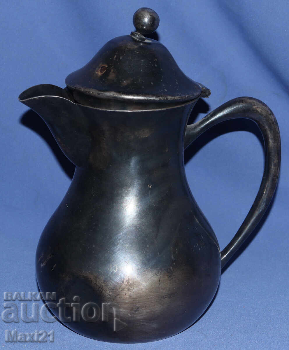 Аукцион Винтидж посребрена кана за мляко Nissiotis Гърция Аукцион Винтидж посребрена кана за мляко Nissiotis Гърция