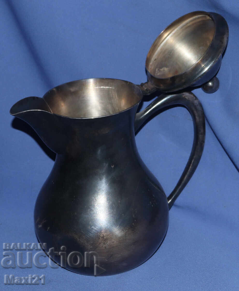 Винтидж посребрена кана за мляко Nissiotis Гърция - 5 Винтидж посребрена кана за мляко Nissiotis Гърция - 5