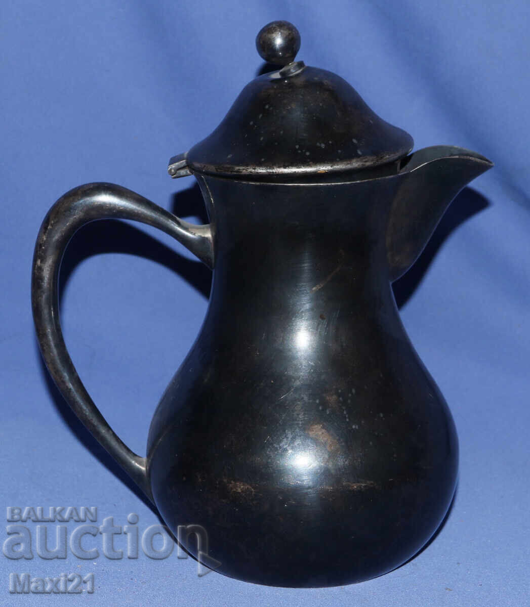 Винтидж посребрена кана за мляко Nissiotis Гърция Винтидж посребрена кана за мляко Nissiotis Гърция