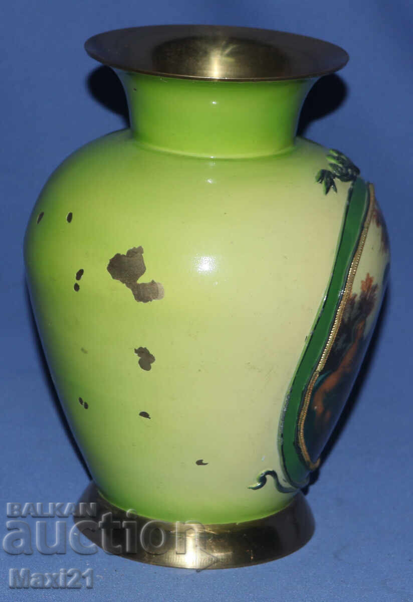 Vintidzh rychno risuvana mesingova vaza - 5 Vintidzh rychno risuvana mesingova vaza - 5