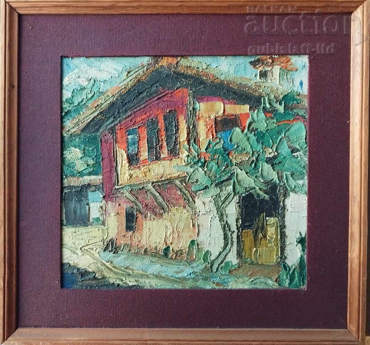Painting "Mazak's House in Karlovo", artist D. Pachov (1936-2010) Painting "Mazak's House in Karlovo", artist D. Pachov (1936-2010)