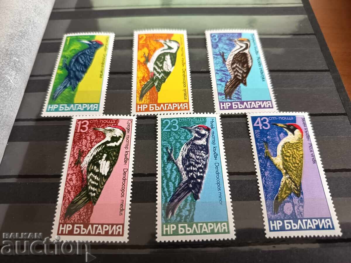 Ciocănitori din 1978 Nr. 2766/71 păsări cu preț 2.00 BGN | € 1.02 Ciocănitori din 1978 Nr. 2766/71 păsări cu preț 2.00 BGN | € 1.02