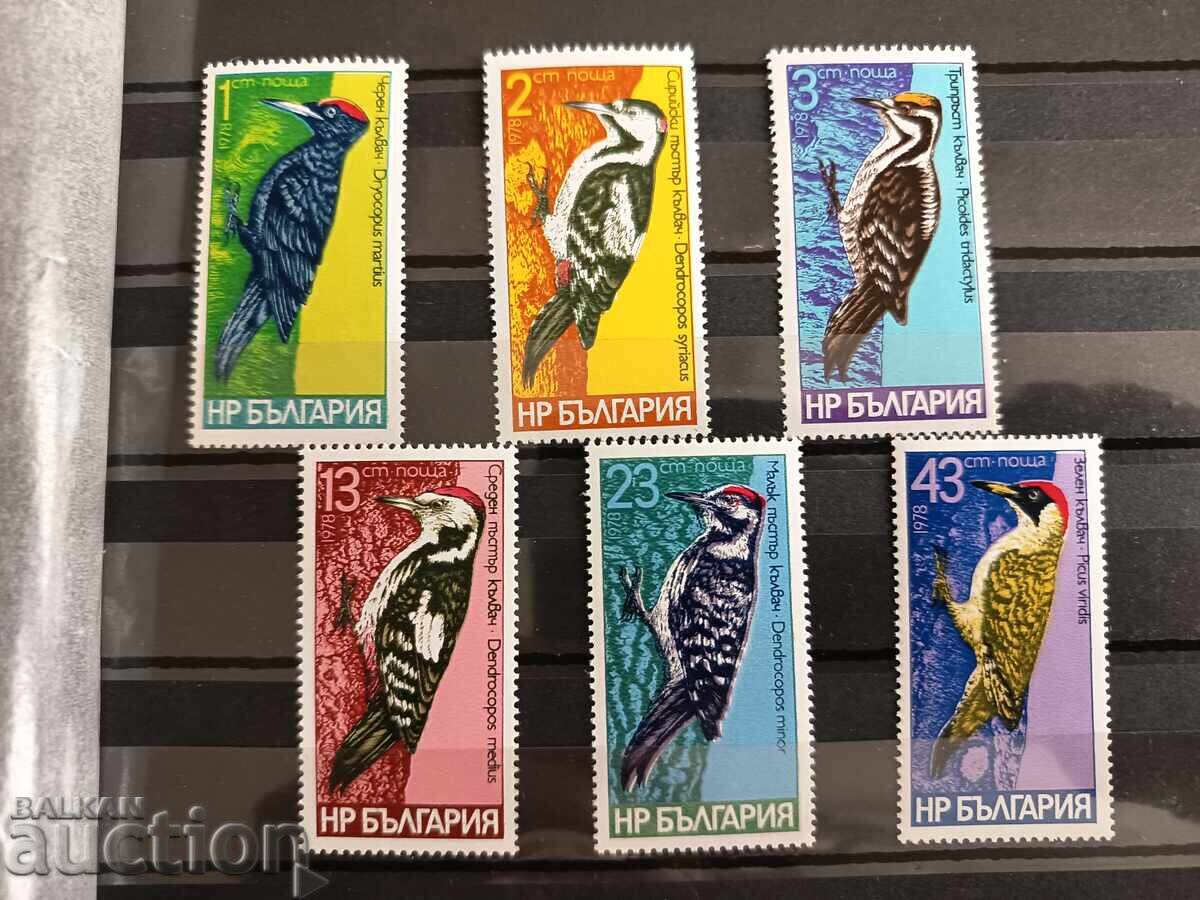 Ciocănitori din 1978 Nr. 2766/71 păsări Ciocănitori din 1978 Nr. 2766/71 păsări