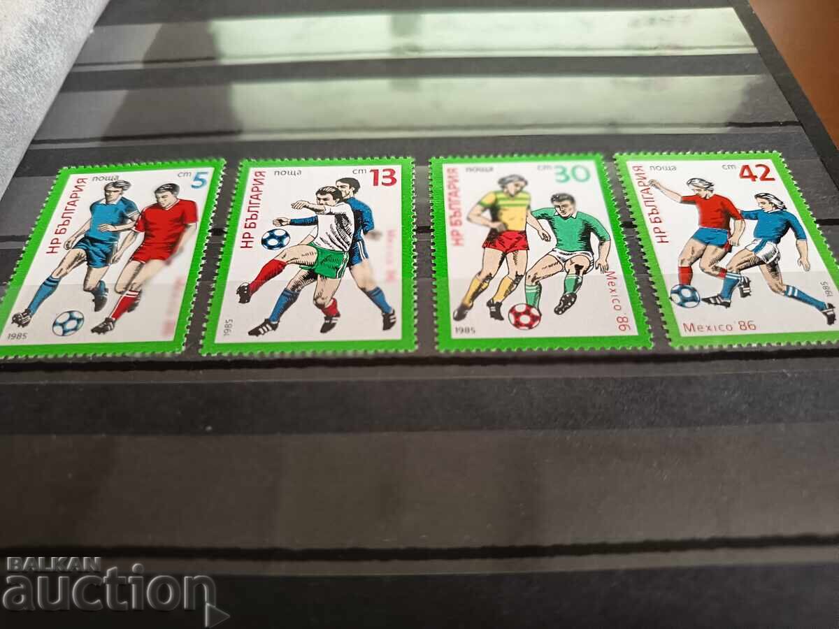 World Cup "Mexico" from 1985 No. 3426/29 with price 1.00 BGN | € 0.51