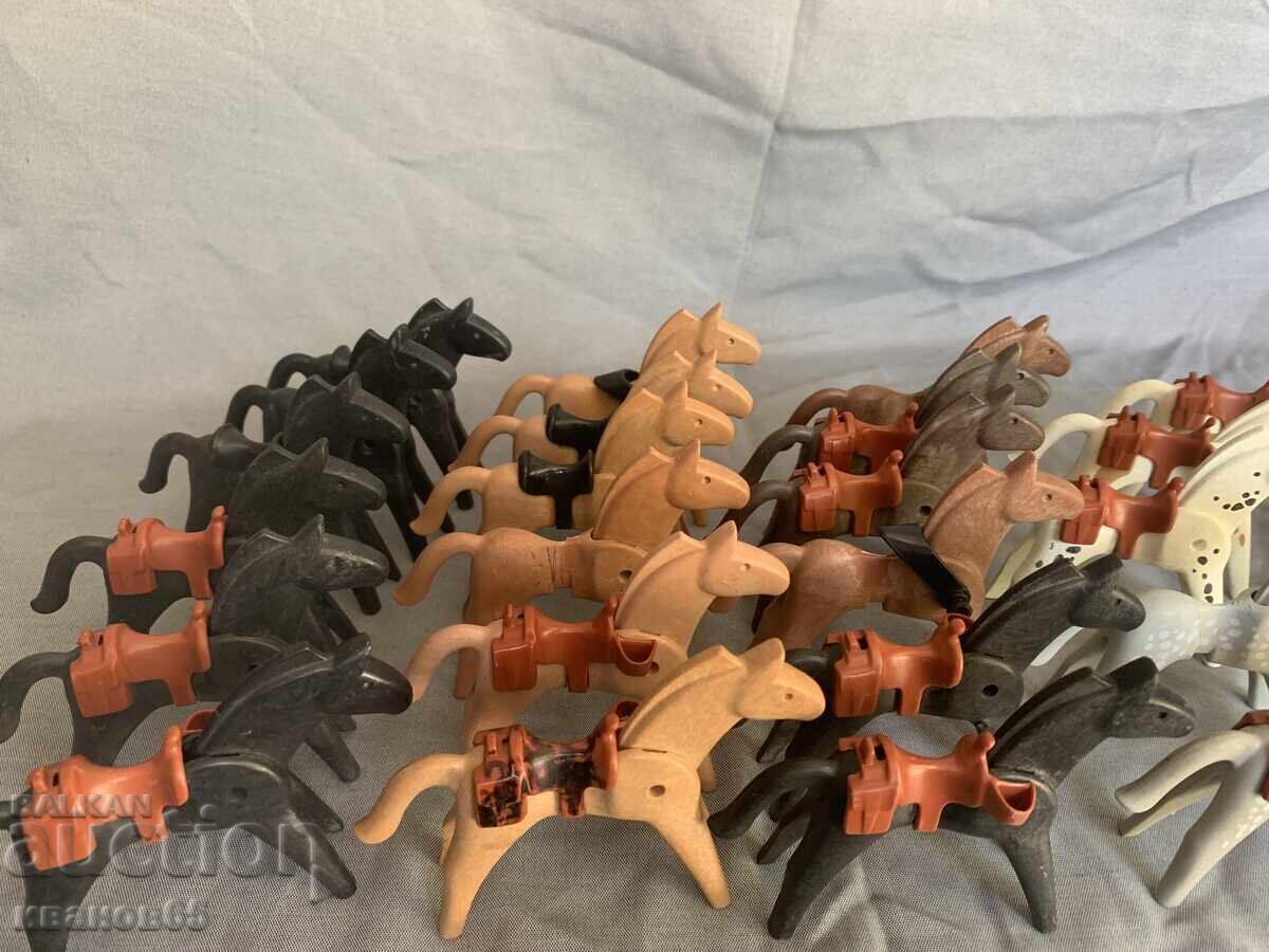 Δημοπρασία Λοτ Playmobil 25 αλόγων με σέλα / geobra 1974