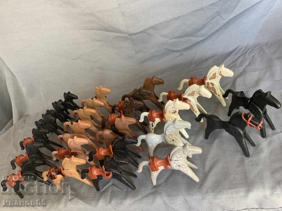 Λοτ Playmobil 25 αλόγων με σέλα / geobra 1974 - 5