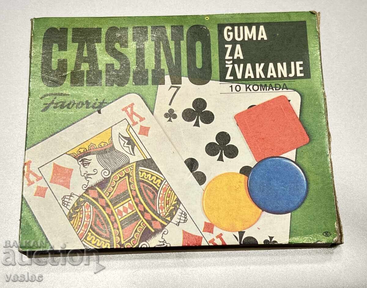 Gumă veche Țigări Gumă Cazinou Iugoslavia Cutie