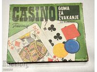 Gumă veche Țigări Gumă Cazinou Iugoslavia Cutie