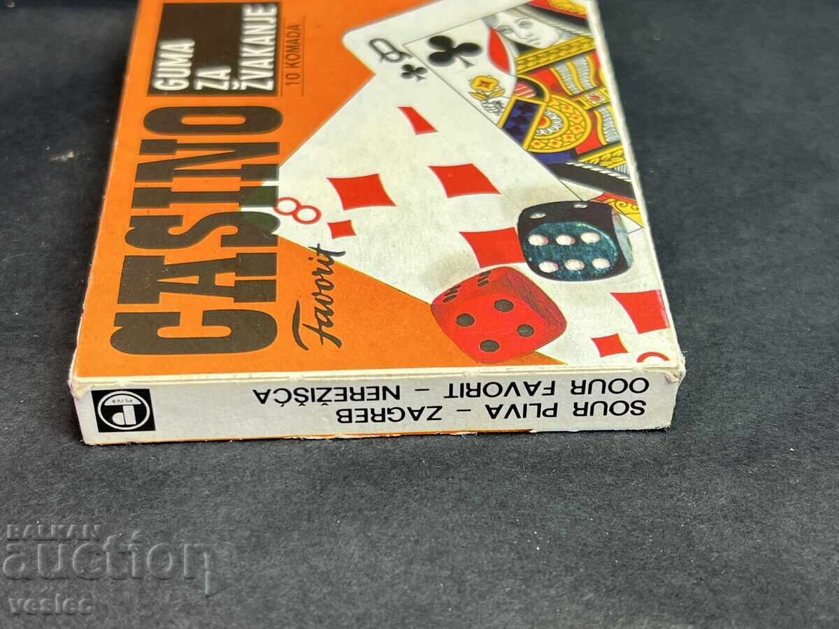 Gumă veche Țigări Gumă Cazinou Iugoslavia Cutie - 5 Gumă veche Țigări Gumă Cazinou Iugoslavia Cutie - 5