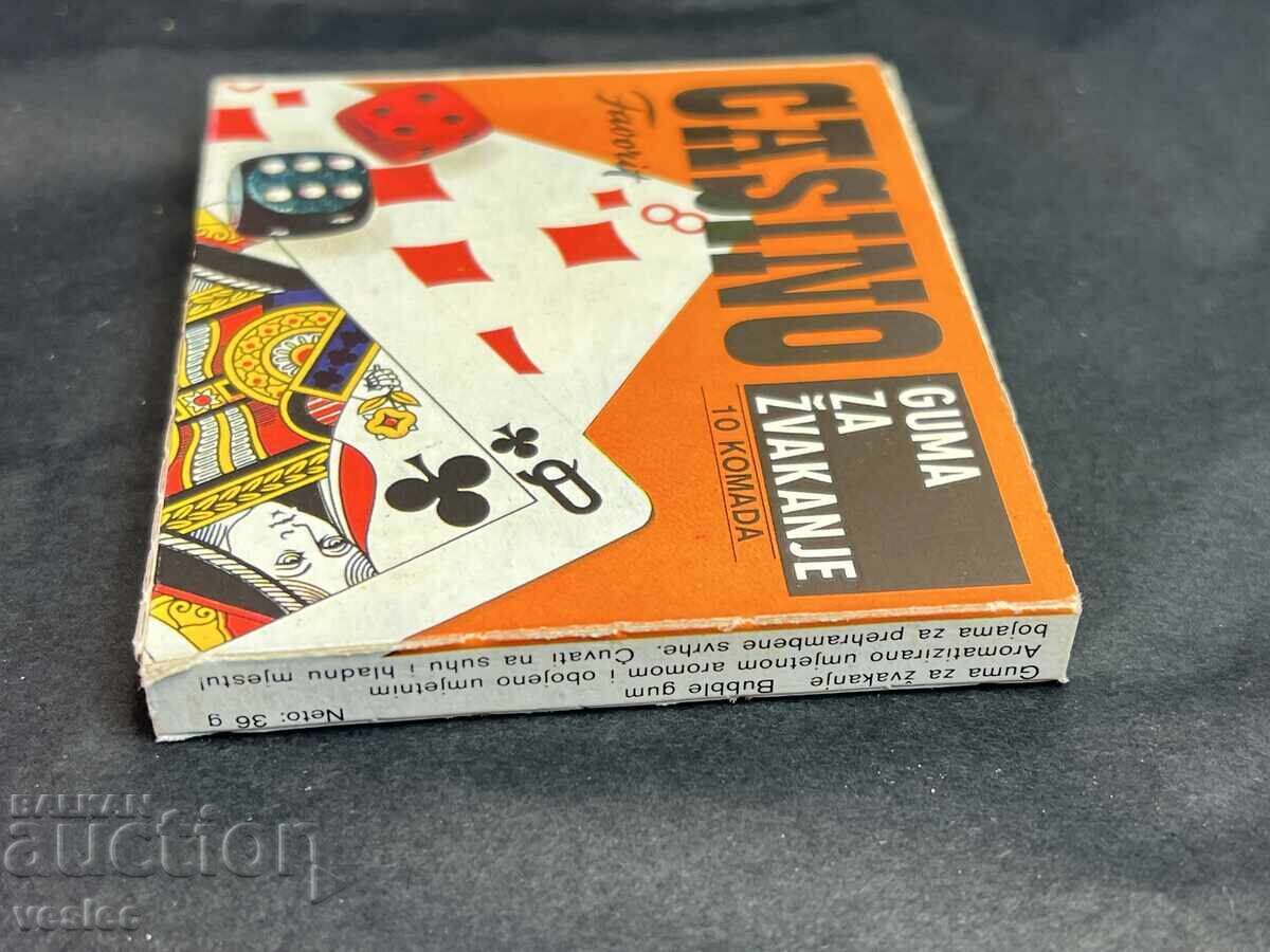 Gumă veche Țigări Gumă Cazinou Iugoslavia Cutie - 6 Gumă veche Țigări Gumă Cazinou Iugoslavia Cutie - 6