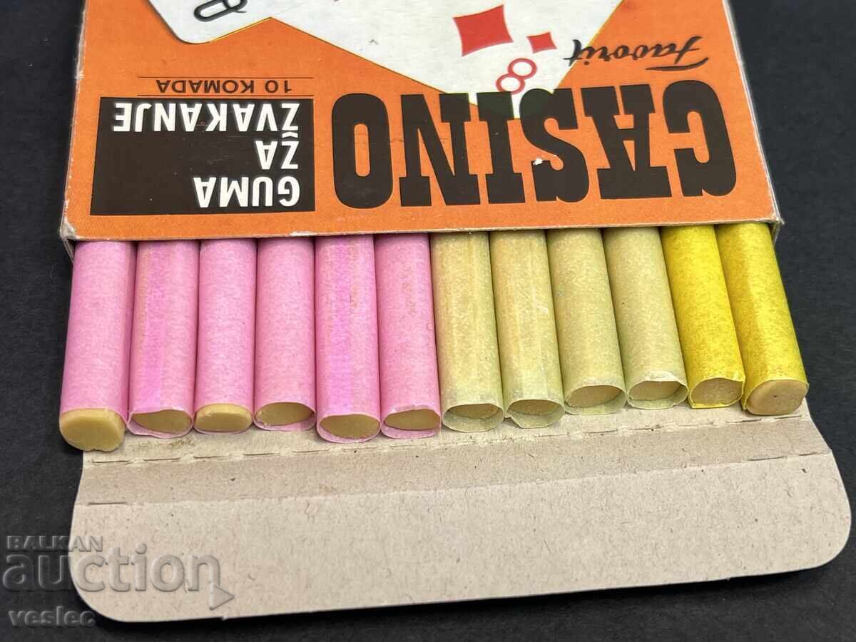 Gumă veche Țigări Gumă Cazinou Iugoslavia Cutie - 7 Gumă veche Țigări Gumă Cazinou Iugoslavia Cutie - 7